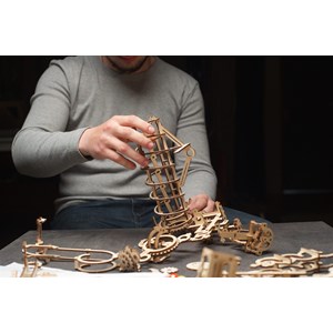 Palan piste de billes puzzle 3d bois