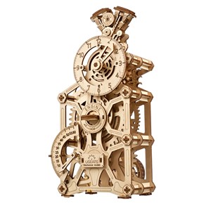 Horloge à moteur puzzle 3d bois
