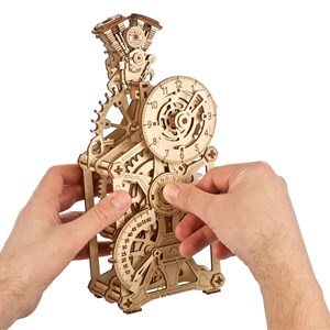 Horloge à moteur puzzle 3d bois