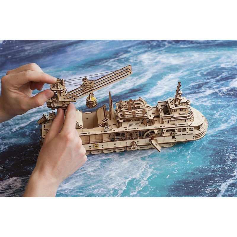 Explorateur puzzle 3d bois