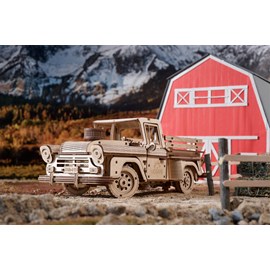 Pick-up bûcheron puzzle 3d bois