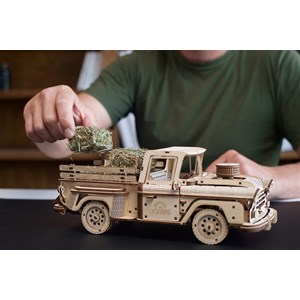 Pick-up bûcheron puzzle 3d bois