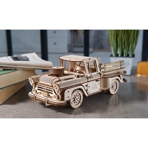 Pick-up bûcheron puzzle 3d bois