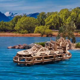 Aéroglisseur de sauvetage puzzle 3d bois