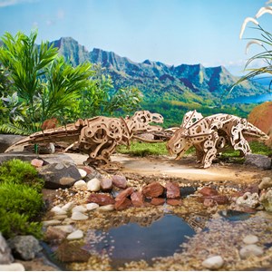Triceratops puzzle 3d bois