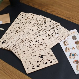 Triceratops puzzle 3d bois