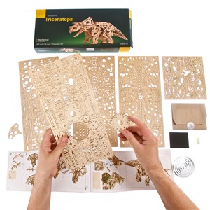 Triceratops puzzle 3d bois