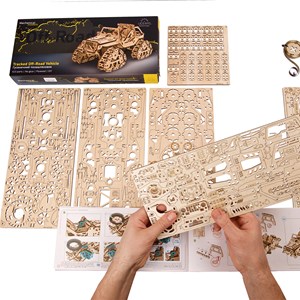 Véhicule tout-terrain puzzle 3d bois
