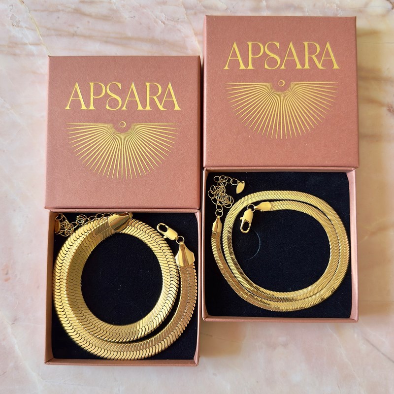 apsarajewels - Coffret cadeau deux colliers or