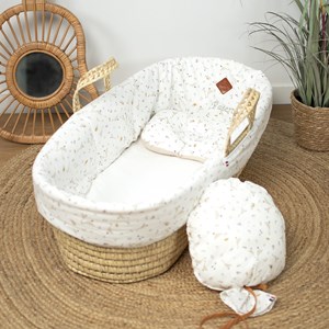 Couffin bébé sidonia matelas drap