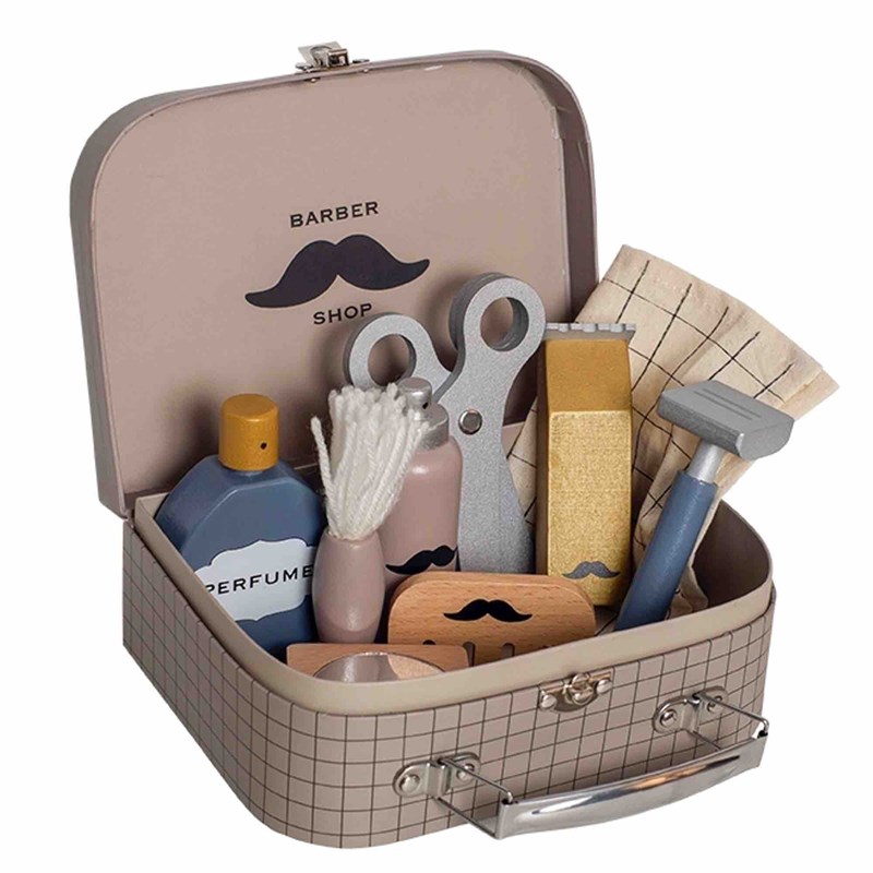 Valisette de barbier en bois