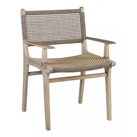 Fauteuil corde corde marron - décoration