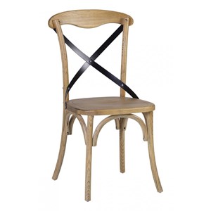 Chaise fer marron - décoration