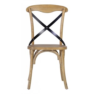 Chaise fer marron - décoration