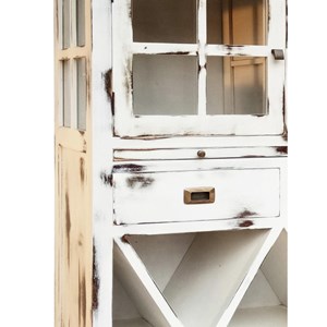 Meuble rangement bouteilles 2 tiroirs