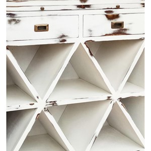 Meuble rangement bouteilles 2 tiroirs