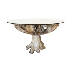 Table à manger bois marron - décoration