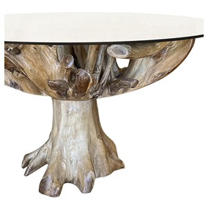 Table à manger verre marron - décoration