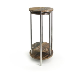 Lot de 2 consoles bois marron -