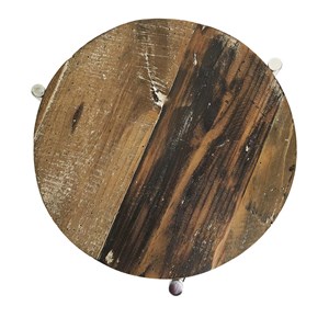 Lot de 2 consoles bois marron -