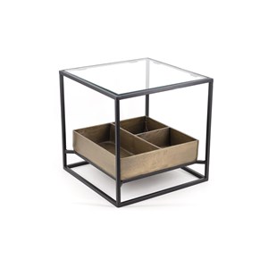 Table basse aluminum bronze - décoration