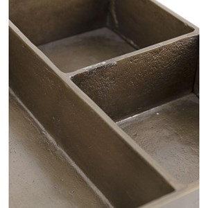 Table basse verre or - décoration