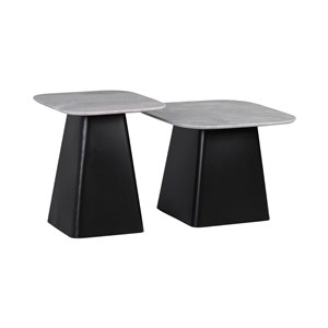 Lot de 2 tables basses céramique