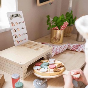Four à pizza jouet en bois