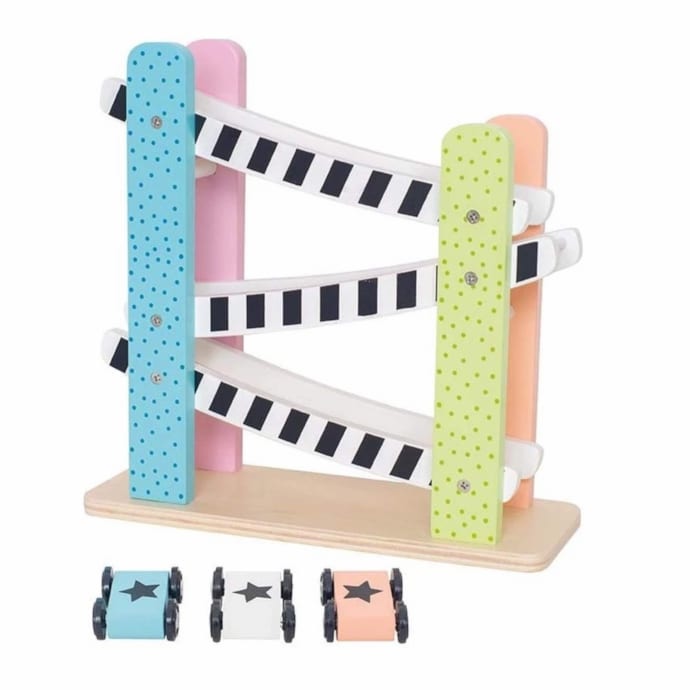 Circuit Voitures Enfant – Jouet Course Rampe Motricité 3 Ans Et Plus – 4 Petites Voitures Incluses - 8