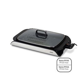 Plancha grill avec couvercle