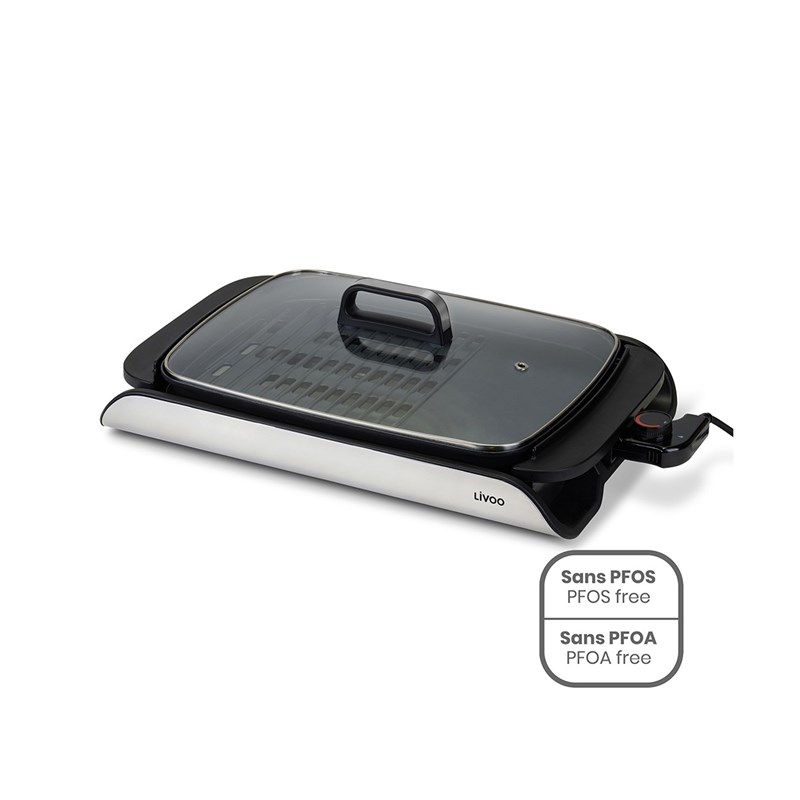 Plancha grill avec couvercle