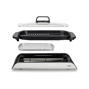 Plancha grill avec couvercle