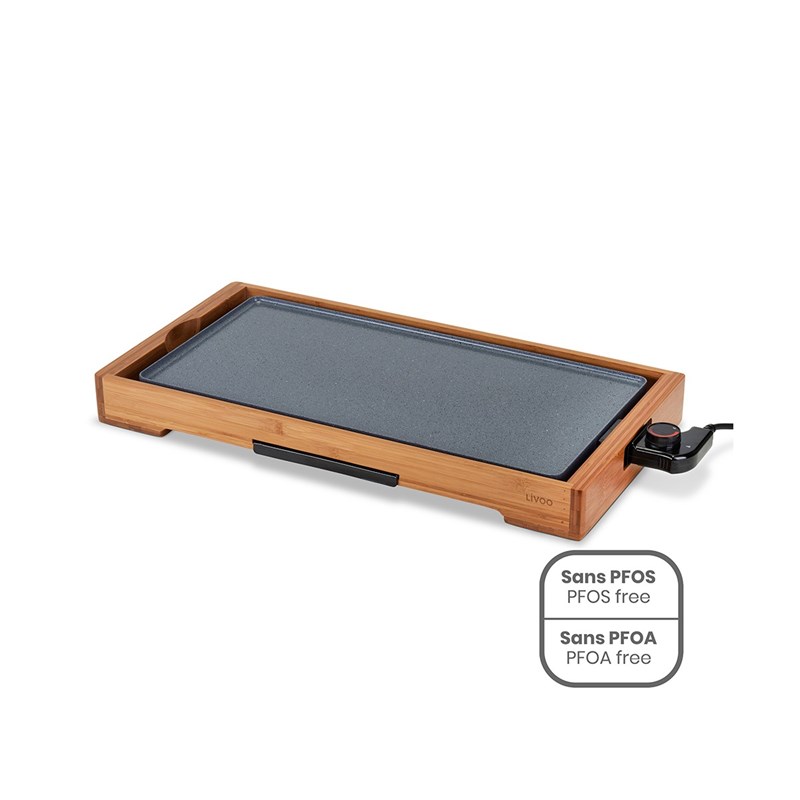 Plancha bambou revêtement céramique