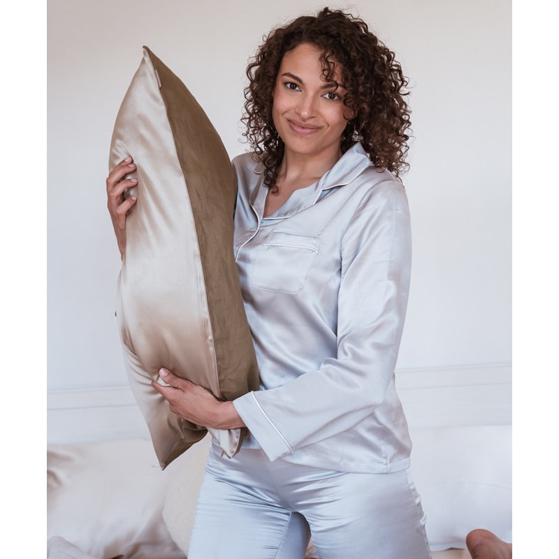 Emily's Pillow - Taie d'oreiller en soie et lin 51x76