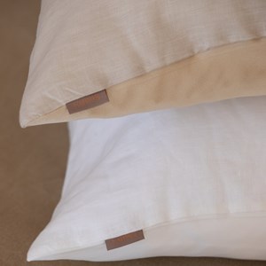 Taie d'oreiller en soie et lin 51x76
