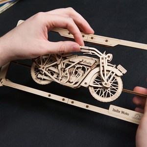 Moto indie puzzle 2.5d puzzle bois