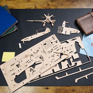 Avion chasse puzzle 2.5d puzzle bois