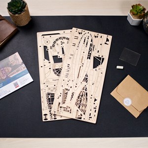 Zeppelin 2.5d puzzle puzzle bois