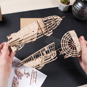 Zeppelin 2.5d puzzle puzzle bois