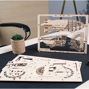 Zeppelin 2.5d puzzle puzzle bois