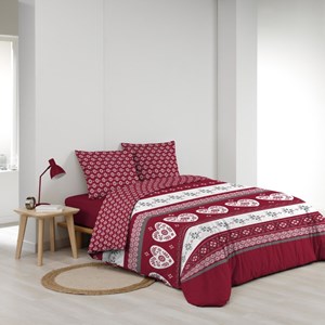 Housse de couette 240x220 + 2 taies alpa