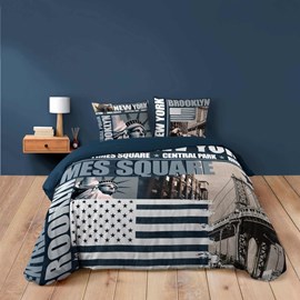 Housse de couette 240x220 + 2 taies broo