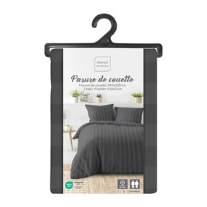 Housse de couette 240x220 + 2 taies cléo