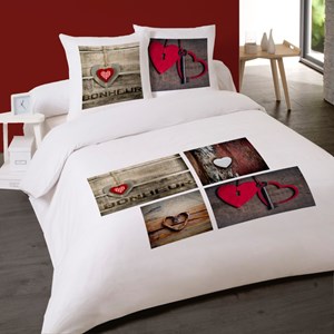 Housse de couette 240x220 faith + 2 taie