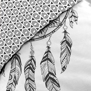 Housse de couette 240x220 + 2 taies indi