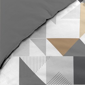 Housse de couette 240x220 + 2 taies trig