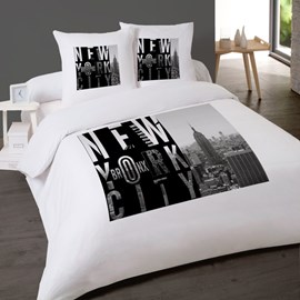 Housse de couette 260x240 bronx + 2 taie