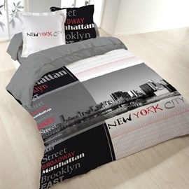 Housse de couette 260x240 manhattan + 2