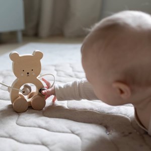 Boulier ours en bois à tirer