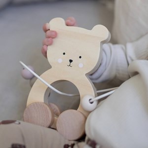 Boulier ours en bois à tirer